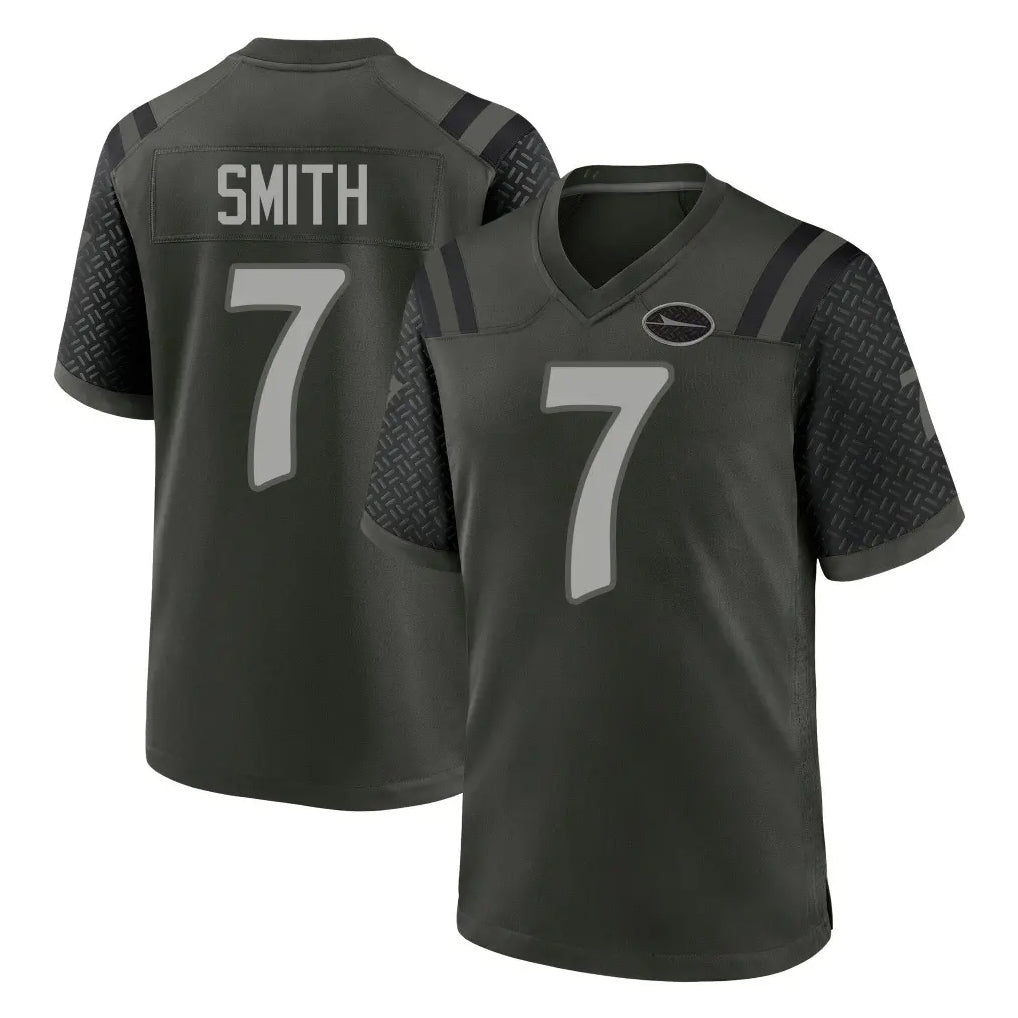 NY.Jets #7 Geno Smith Player Green 2025 Rivalries Collection Home Game Edoa Stitched Jerseys