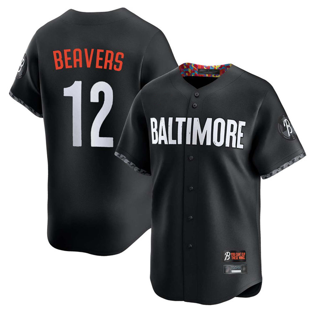 B.Orioles #12 Dylan Beavers Player Black City Connect Limited Home Game Edoa Stitched Jerseys