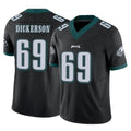 P.Eagles #69 Landon Dickerson Player Black Limited Vapor F.U.S.E. Home Game Edoa Stitched Jerseys