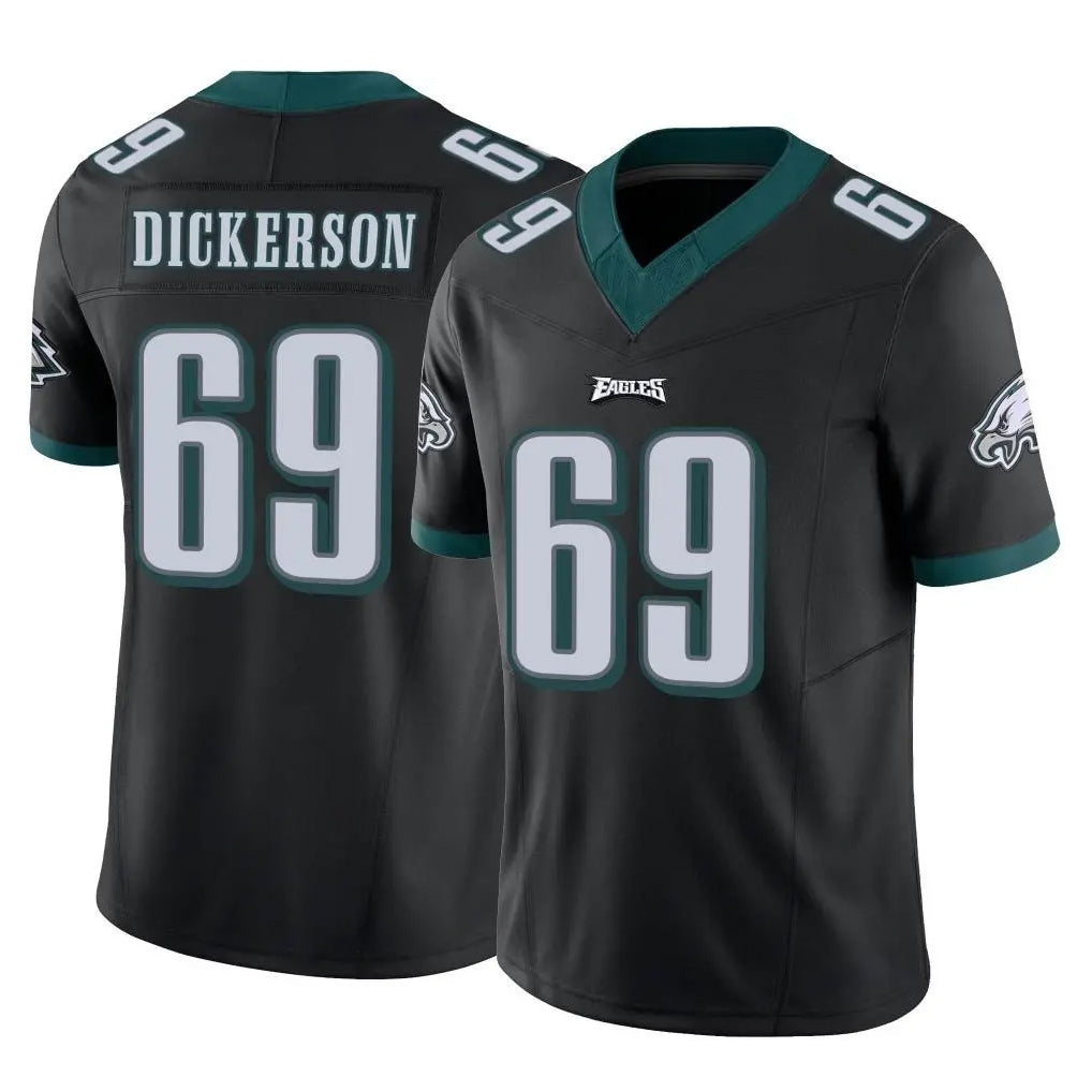 P.Eagles #69 Landon Dickerson Player Black Limited Vapor F.U.S.E. Home Game Edoa Stitched Jerseys