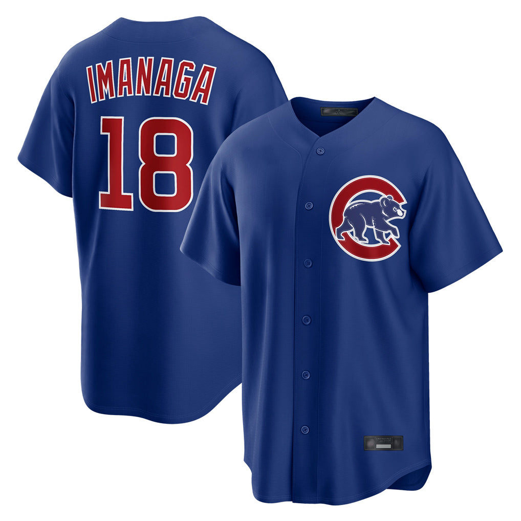 C.Cubs #18 Shota Imanaga Player Royal Home Game Edoa Stitched Jerseys