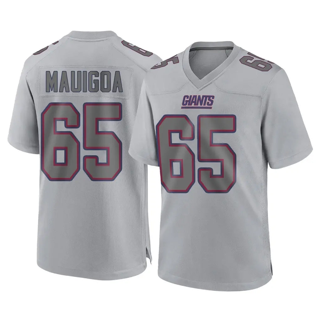 NY.Giants #65 Francis Mauigoa Player Gray Atmosphere Fashion Limited Game Edoa Stitched Jerseys