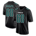 P.Eagles #68 Jordan Mailata Player Carbon Black Fashion Home Game Edoa Stitched Jerseys