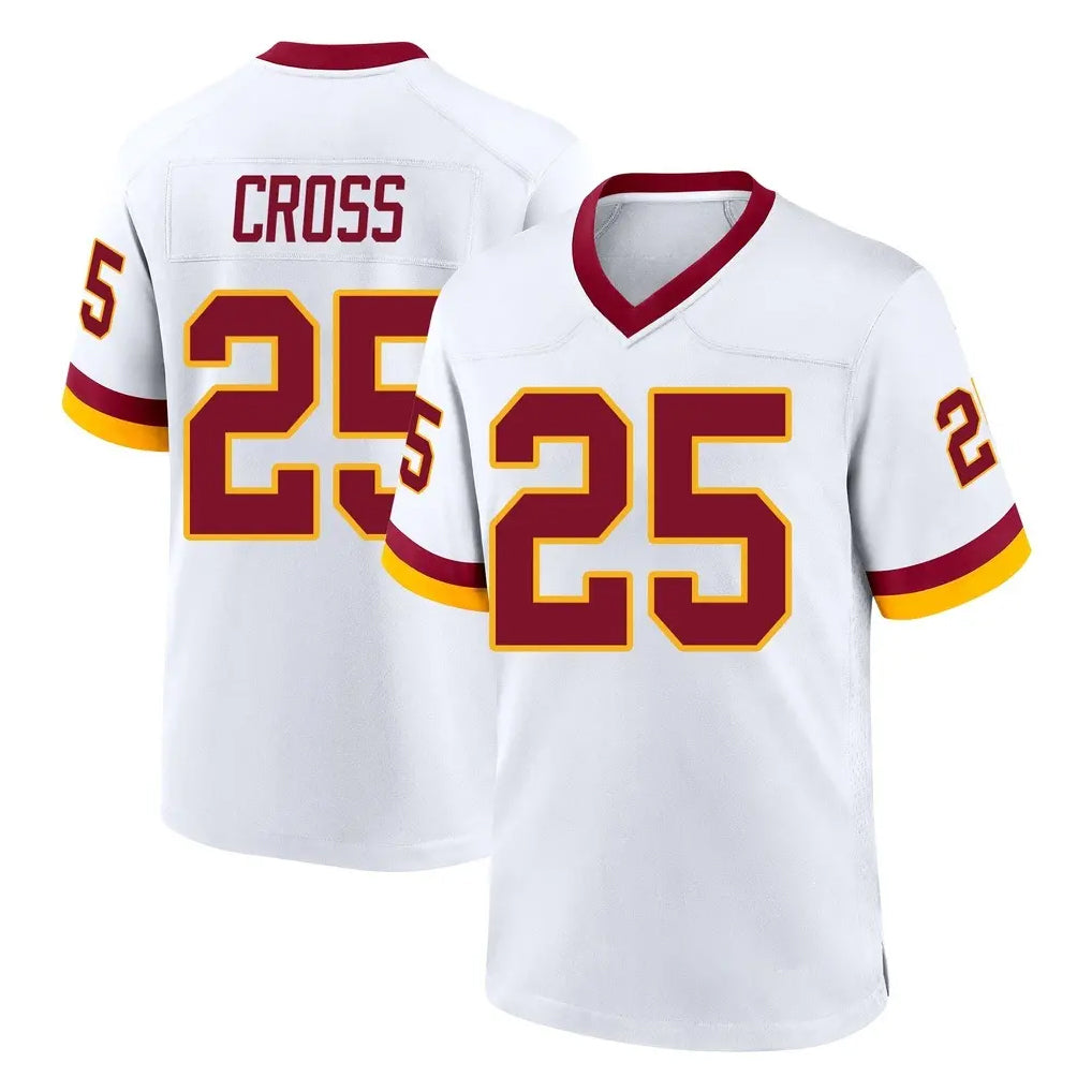 W.Commanders #25 Nick Cross Player White Home Game Edoa Stitched Jerseys