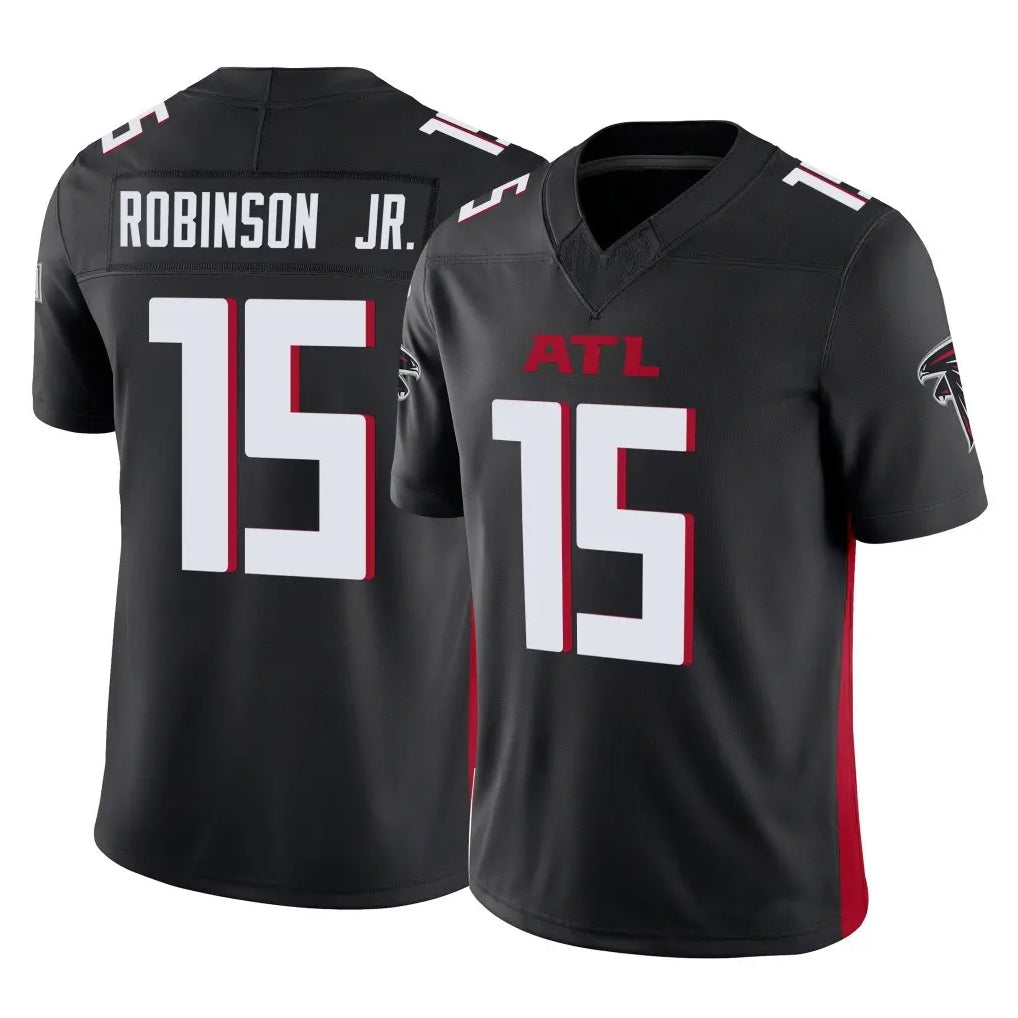 A.Falcons #15 Brian Robinson Player Black Vapor F.U.S.E. Limited Home Game Edoa Stitched Jerseys