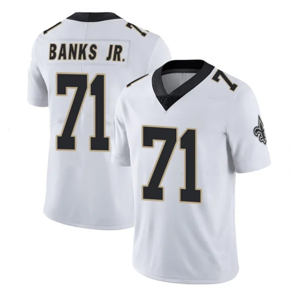 NO.Saints #71 Kelvin Banks Jr. Player White Limited Vapor Untouchable Home Game Edoa Stitched Jerseys