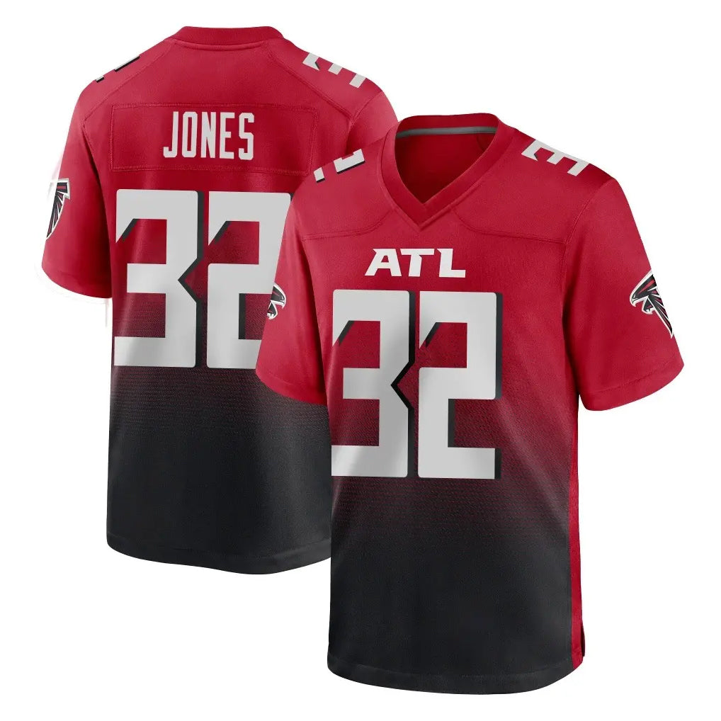 A.Falcons #32 Cash Jones Player Red Home Game Edoa Stitched Jerseys