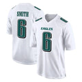 P.Eagles #6 DeVonta Smith Player White Tundra Fashion Home Game Edoa Stitched Jerseys