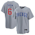 C.Cubs #6 Matt Shaw Player Gray Home Game Edoa Stitched Jerseys