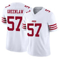 SF.49ers #57 Dre Greenlaw Player White Limited Vapor F.U.S.E. Home Game Edoa Stitched Jerseys