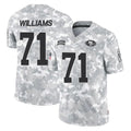 SF.49ers #71 Trent Williams Player Arctic Camo Limited Salute To Service Home Game Edoa Stitched Jerseys