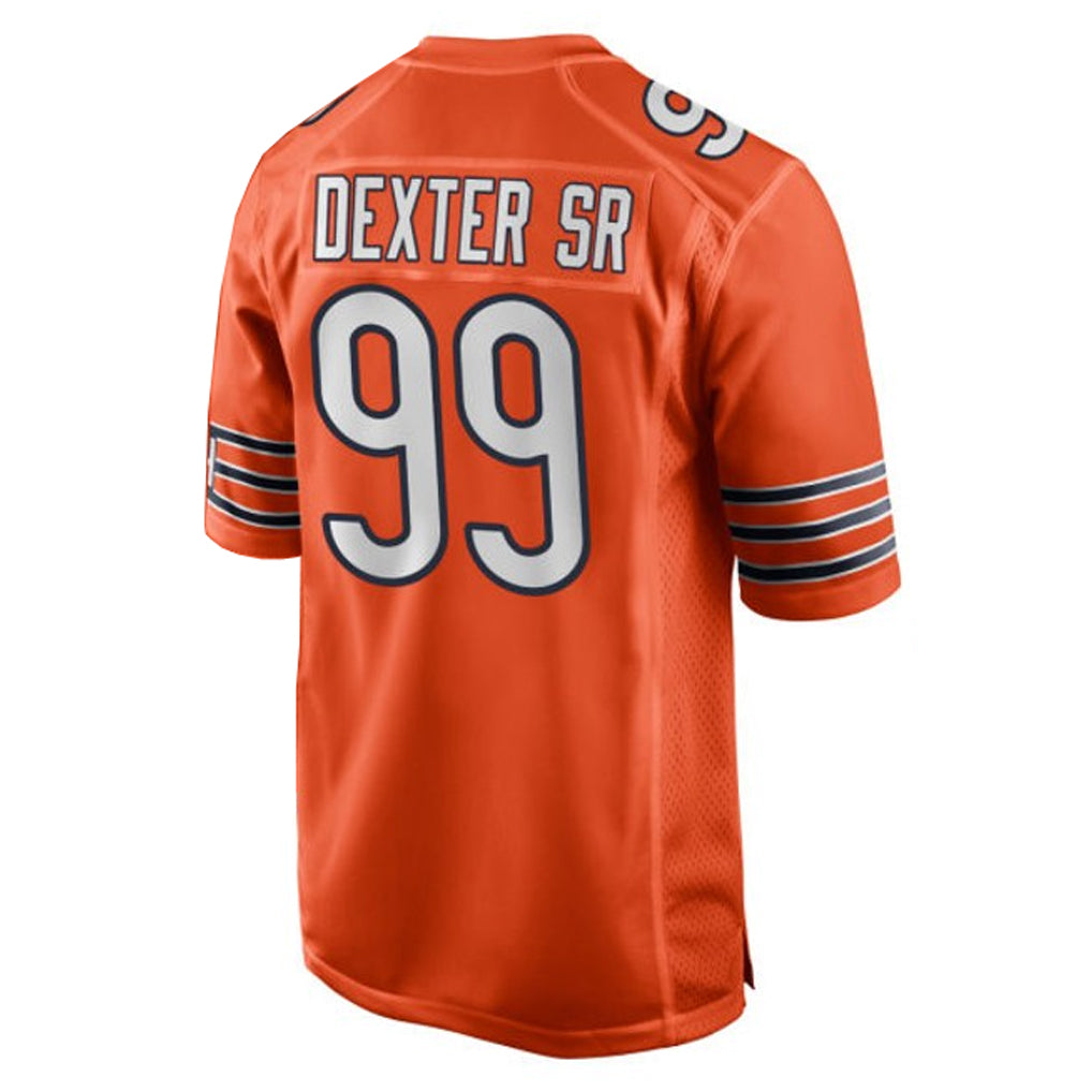 C.Bears #99 Gervon Dexter Sr. Player Orange Home Game Edoa Stitched Jerseys