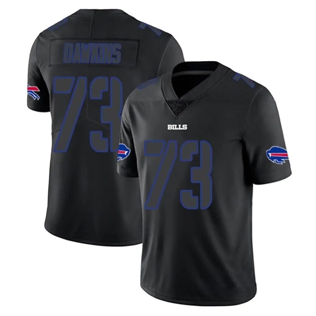 B.Bills #73 Dion Dawkins Player Black Impact Limited Edoa Stitched Jerseys