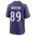 B.Ravens #89 Mark Andrews Player Purple Home Game Edoa Stitched Jerseys