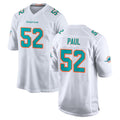 M.Dolphins #52 Patrick Paul Player White Limited Home Game Edoa Stitched Jerseys