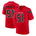 H.Texans #51 Will Anderson Jr. Player Red Alternate Home Game Edoa Stitched Jerseys