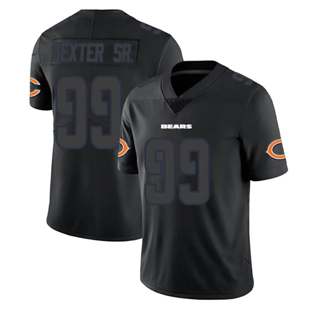 C.Bears #99 Gervon Dexter Sr. Player Black Impact Limited Game Edoa Stitched Jerseys