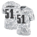 P.Eagles #51 Cam Jurgens Player Arctic Camo Salute to Service Limited Game Edoa Stitched Jerseys