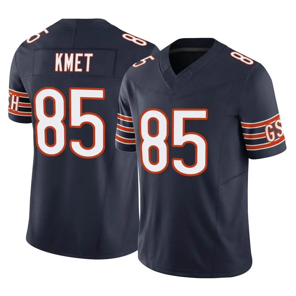 C.Bears #85 Cole Kmet Player Navy Vapor F.U.S.E. Limited Home Game Edoa Stitched Jerseys