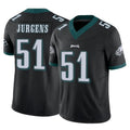 P.Eagles #51 Cam Jurgens Player Black Limited Vapor F.U.S.E. Home Game Edoa Stitched Jerseys