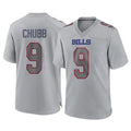 B.Bills #9 Bradley Chubb Player Gray Home Game Edoa Stitched Jerseys