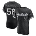 C.White Sox #58 Seranthony Dom¨ªnguez Player Black City Connect Limited Elite Home Edoa Stitched Jerseys