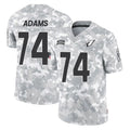 A.Cardinals #74 Isaiah Adams Player Camo Salute to Service Limited Home Edoa Stitched Jerseys