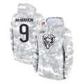 C.Bears #9 Jim McMahon Player Arctic Camo Salute to Service Pullover Hoodies Limited Edoa Stitched Jerseys