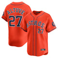 H.Astros #27 Jose Altuve Player Orange Home Limited Edoa Stitched Jerseys