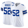 D.Cowboys #52 Tyler Booker Player White Limited Vapor F.U.S.E. Home Game Edoa Stitched Jerseys