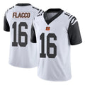 C.Bengals #16 Joe Flacco Player White Color Rush Vapor Untouchable Limted Home Game Edoa Stitched Jerseys