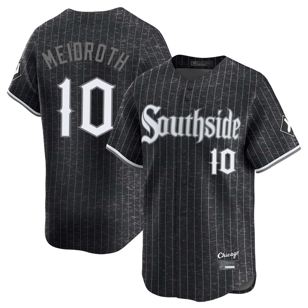 C.White Sox #10 Chase Meidroth Player Black City Connect Limited Home Edoa Stitched Jerseys