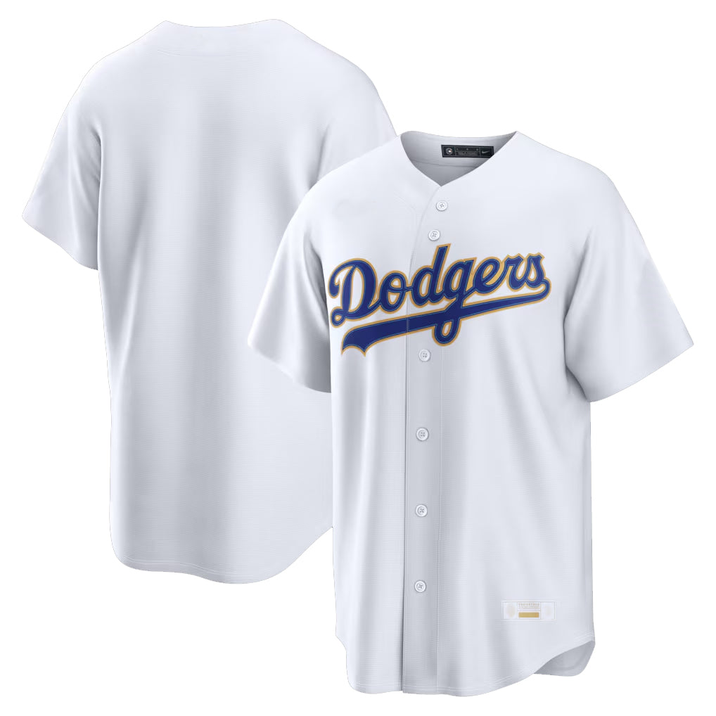 LA.Dodgers ## Dodgers Blank Player Gold White 2026 Collection Stadium Limited Edoa Stitched Jerseys