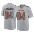 C.Bears #84 Colston Loveland Player Gray Atmosphere Fashion Game Edoa Stitched Jerseys