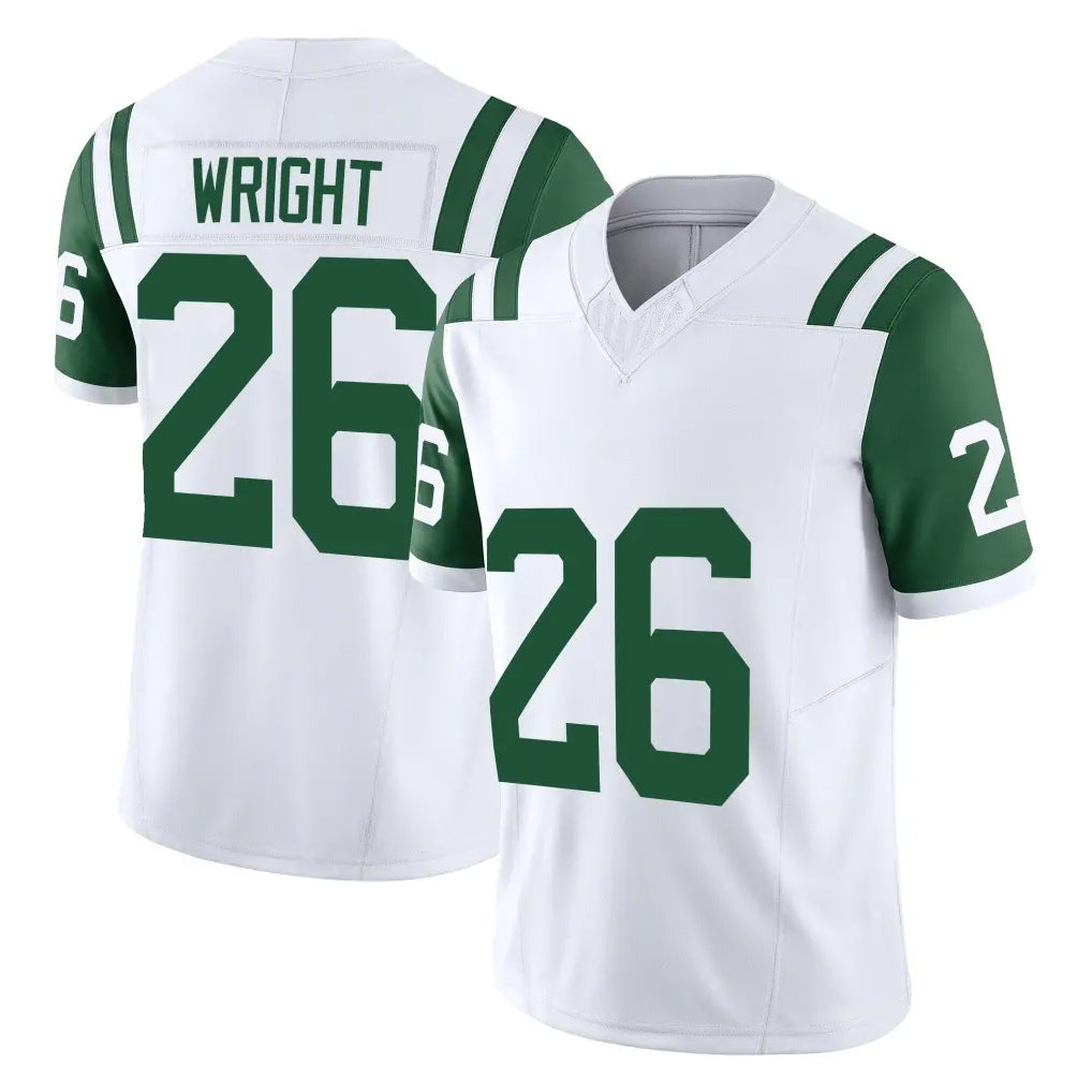 NY.Jets #26 Nahshon Wright Player White Limited Classic Vapor F.U.S.E. Home Game Edoa Stitched Jerseys