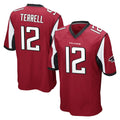 A.Falcons #12 Avieon Terrell Player Red Color Vapor Home Game Edoa Stitched Jerseys