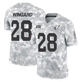 A.Cardinals #28 Andrew Wingard Player Arctic Camo Limited Salute To Service Home Game Edoa Stitched Jerseys