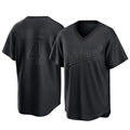 Athletics #4 Lawrence Butler Player Black Pitch Fashion T-shirt Home Game Edoa Stitched Jerseys