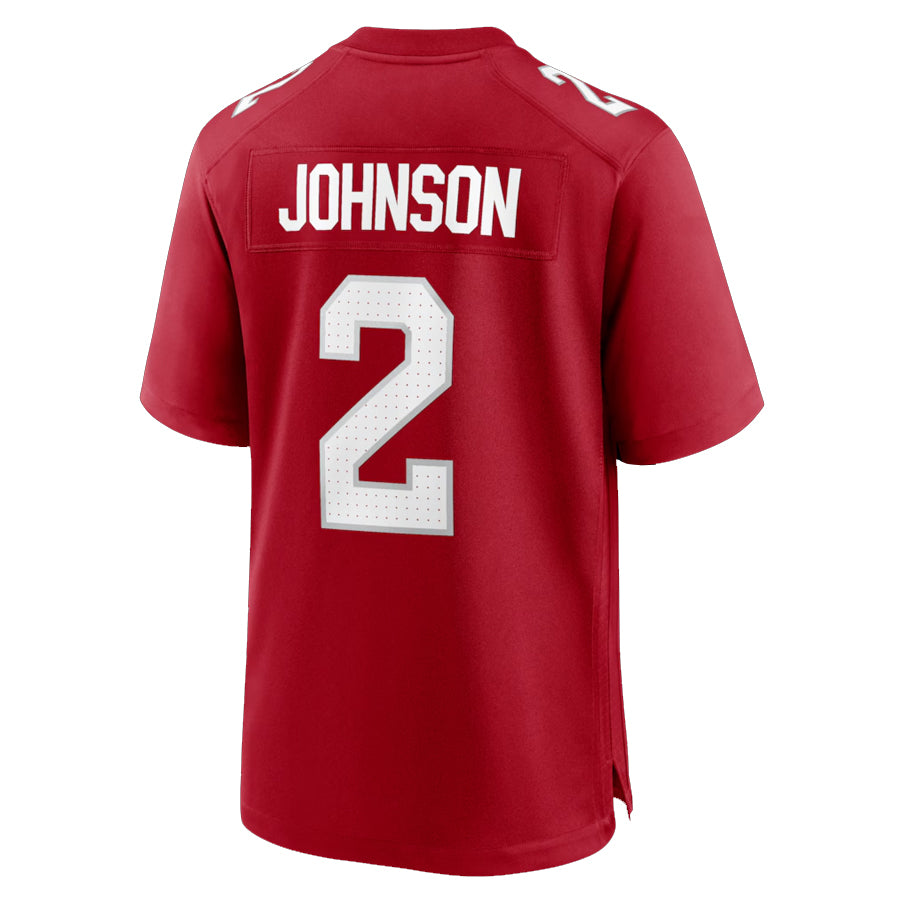 A.Cardinals #2 Will Johnson Player Cardinal Limited Home Game Edoa Stitched Jerseys