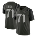NY.Jets #71 Josh Myers Player Green Limited 2025 Rivalries Collection Home Game Edoa Stitched Jerseys
