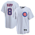 C.Cubs #8 Ian Happ Player White Game Home Edoa Stitched Jerseys