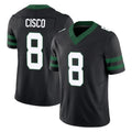 NY.Jets #8 Andre Cisco Player Black Limited Legacy Vapor F.U.S.E. Home Game Edoa Stitched Jerseys