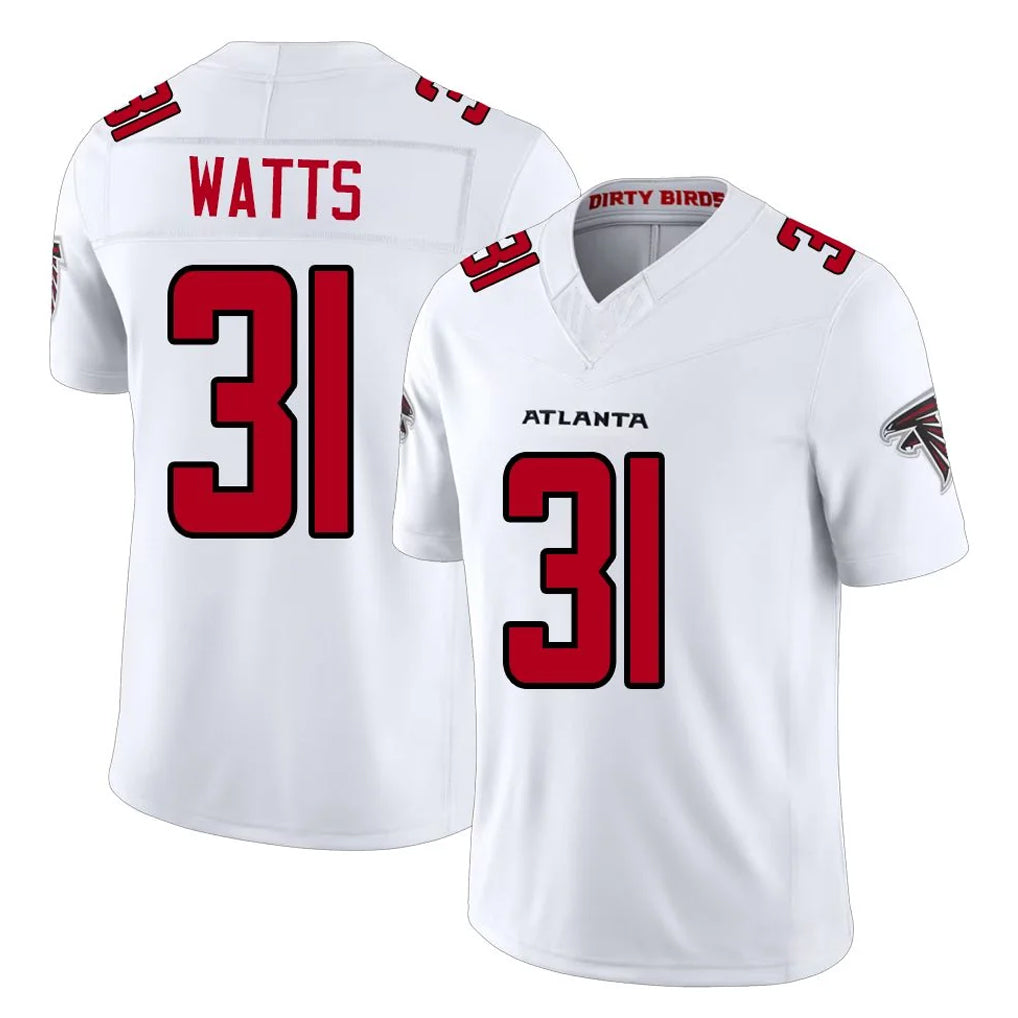 A.Falcons #31 Xavier Watts Player White Team Color Vapor F.U.S.E. Limited Edoa Stitched Jerseys