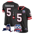 NY.Giants #5 Kayvon Thibodeaux Player Black 100th Season & State Patch Vapor Limited Home Game Edoa Stitched Jerseys