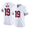 A.Cardinals #19 Carson Beck Player White Vapor F.U.S.E. Limited Home Game Edoa Stitched Jerseys
