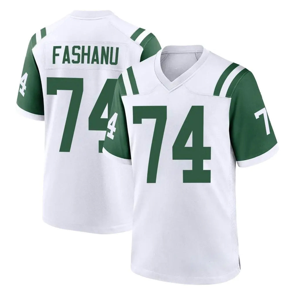 NY.Jets #74 Olu Fashanu Player White Classic Home Game Edoa Stitched Jerseys
