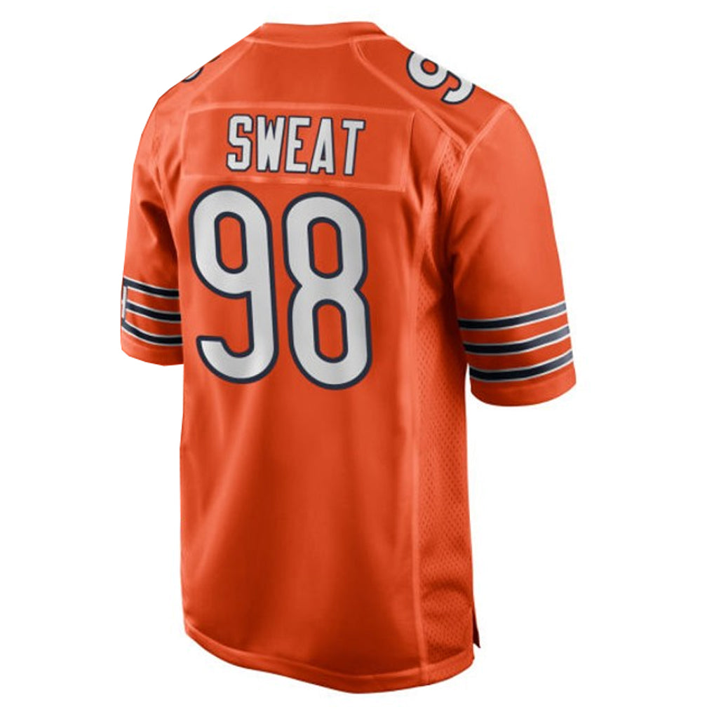 C.Bears #98 Montez Sweat Player Orange Home Game Edoa Stitched Jerseys