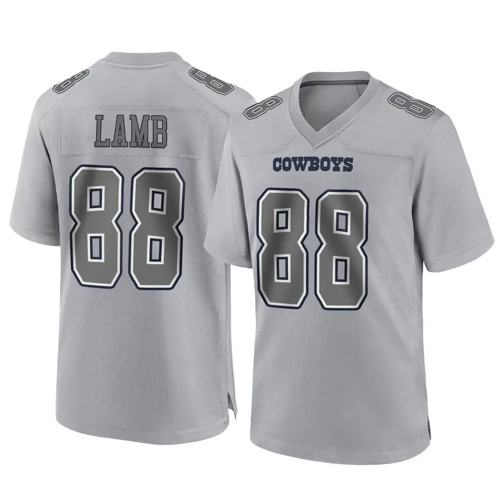 D.Cowboys #88 CeeDee Lamb Player Gray Atmosphere Fashion Home Game Edoa Stitched Jerseys