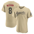 A.Diamondbacks #8 James McCann Player Tan City Connect Limited Elite Home Game Edoa Stitched Jerseys