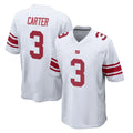 NY.Giants #3 Abdul Carter Player White Home Game Edoa Stitched Jerseys